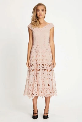 $108 • Buy Bnwt Alice Mccall Blush Baudelaire Midi Dress - Size 12 Au/8 Us (rrp $550)