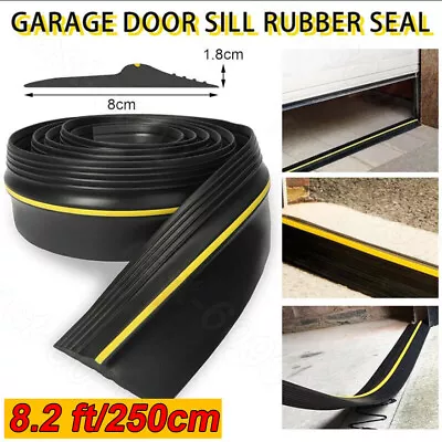 Garage Door Floor Threshold Weather Seal HEAVY DUTY RUBBER Draught Excluder • £10.96