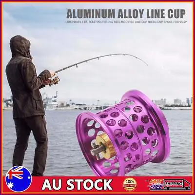 Low Profile Casting Fishing Reel Modified Line Cup For DAIWA Steez (Purple) • $23.59