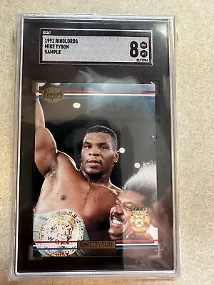 1991 Ringlords Mike Tyson Sample SGC 8 - Rare Rookie - Buy Before The Paul Fight • $49.99