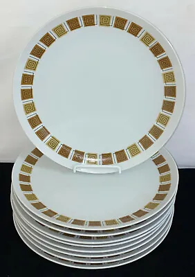 9 Mikasa Fine China *ELITE ATHENS* 10 1/4  DINNER PLATES*MCM* • $90