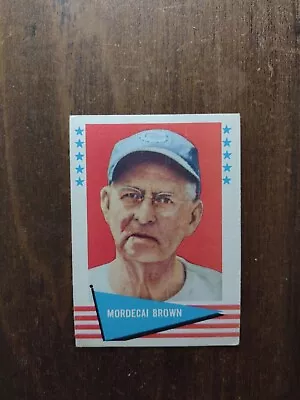 1961 Fleer #11 Mordecai Brown No Creases Chicago Cubs • $3.25