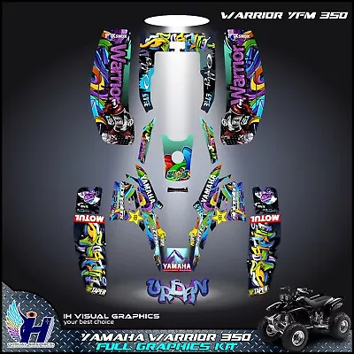 Yamaha WARRIOR YFM 350 Graphics Kit Sticker Decals Atv • $129.99