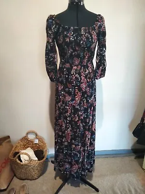'Katies' Floral Maxi Dress - Size 10 • $18