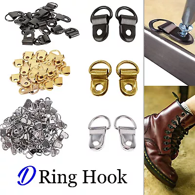 D Rings Picture Frame Hooks For Hanging Metal Wall Mirror Frame Rings 10mm • £5.09