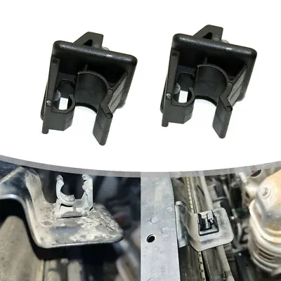 1 Pair Car Hood Prop Support Rod Holder Clips Replacement Parts Universal Black • $1.71