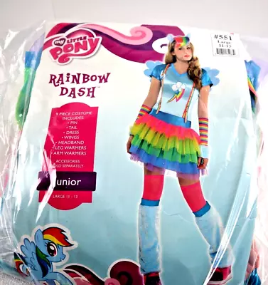 New Costume USA Cosplay Costume My Little Pony Rainbow Dash Junior Large 11-13 • $22.50