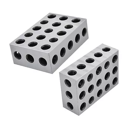 Mitoharet 1-2-3 Machinist Blocks 23 Holes Matched Pair (1x2x3) Ultra Precision M • $31.10