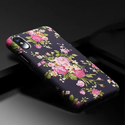 Slim Cute Flower Matte Hard Case For Apple IPhone 12/11 Pro/Xs/XR/SE/8/7/6S Plus • $14.24
