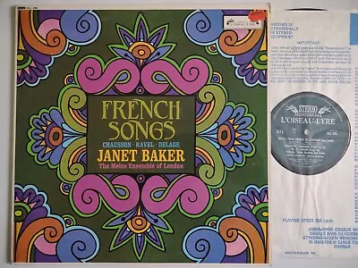 Janet Baker Sing French Song Chausson Ravel Melos Ensemble L'oiseau Lyre Sol 298 • £6.50