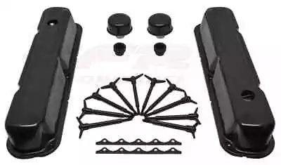 Small Block Mopar LA V8 273 318 340 360 Black Valve Cover Kit  • $89.95