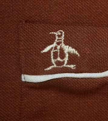 Penguin Shirt VTG 70s Grand Slam Munsingwear The Earl Brown Sport Shirt Sz M/L • $80.99