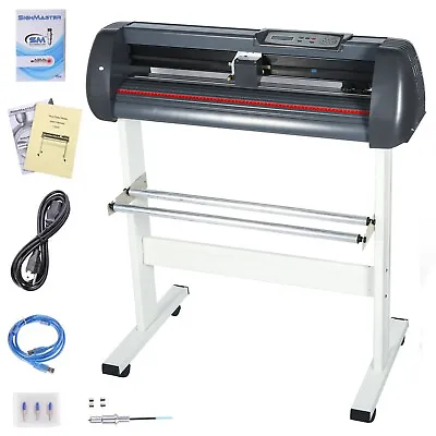 34 Inch Vinyl Plotter Cutting Machine Paper Feed Vinyl Cutter Plotter & Stand • $232.29