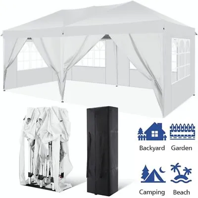 Canopy 10'x20' Pop Up Tent Commercial Vendor Gazebo Instant Shelter Camping Tent • $178.99