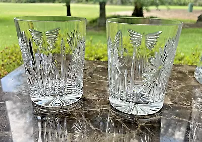 2 Waterford Crystal Millennium Five Toasts Double Old-fashioned Glasses • $83