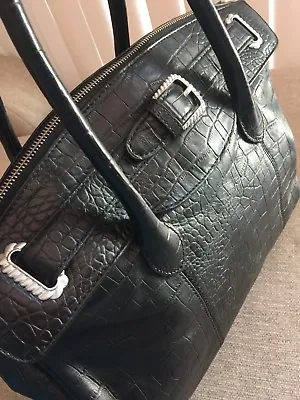 Judith Ripka Black Croc Design Bag • $60