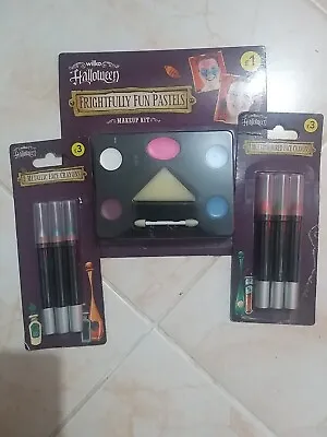 Facepaint Palette & 2 Set Of Face Paint Crayons Multi Colours  • £4