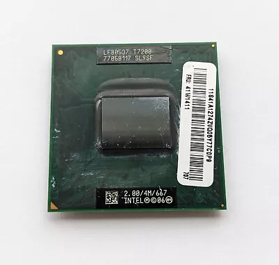 Intel Core 2 Duo T7200 2GHz Dual-Core LF80537 PBGA479PPGA478 • $3