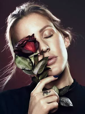 V7074 Ellie Goulding Flower Beautiful Face Portrait Singer WALL POSTER PRINT CA • $13.78