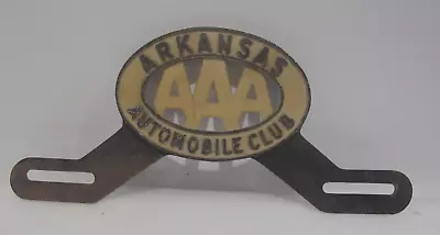 Vintage AAA Arkansas Automobile Club LIcense Plate Topper Plastic Original • $119