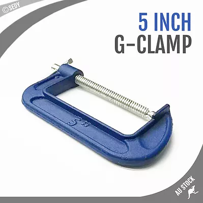 5  G Clamp Work Bench Vice Grip Holding Tool G-Clamp Metal Timber Carpentry Work • $15.99