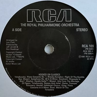 The Royal Philharmonic Orchestra - Hooked On Classics - 7  Vinyl Single • £3.09