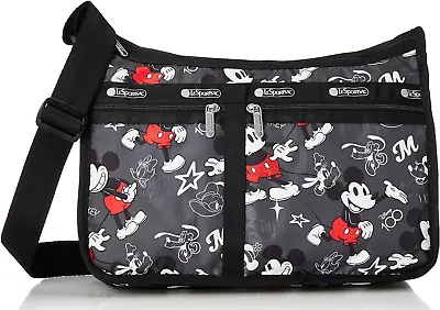 Lesportsac L135 DISNEY 100 Mickey Minnie Mouse DELUXE EVERYDAY Shoulder BAG • $96.99