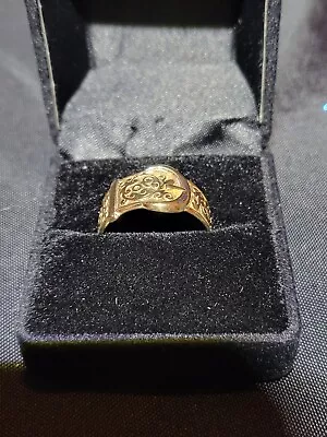 Vintage 9ct Gold Buckle Ring Size Q • £120