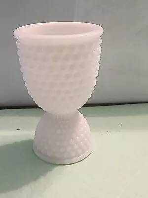 Vintage Westmoreland Milk Glass Egg Cup 4 1/2  2-Way American Hobnail Pattern • $1