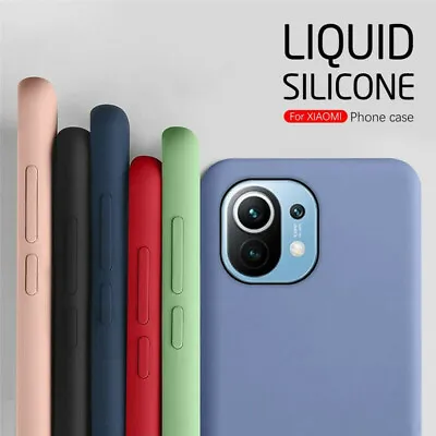 Slim Soft Liquid Silicone Case For Xiaomi Mi 9 A3 11 Lite Poco M5S X5 Pro Cover • £3.35