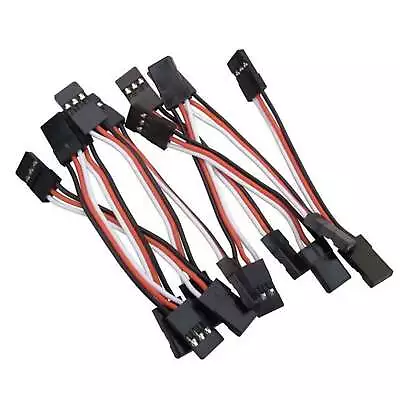 10pcs Male To Male Servo Lead Extension Wire JST Jumper Cable (100mm Length) • $5.95