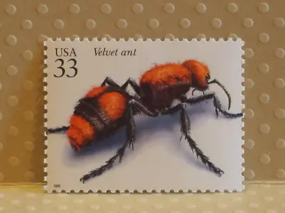 Five US Postage Stamps -  Ugh The Bugs  - The Velvet Ant- No. 3351i • $3.80
