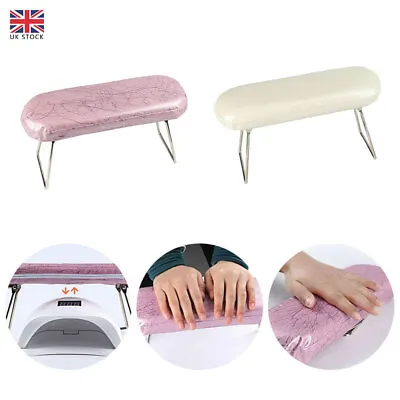 Nail Art Hand Holder Chair Manicure Cushion Pillow Arm Rest Table Support UK • £13.99