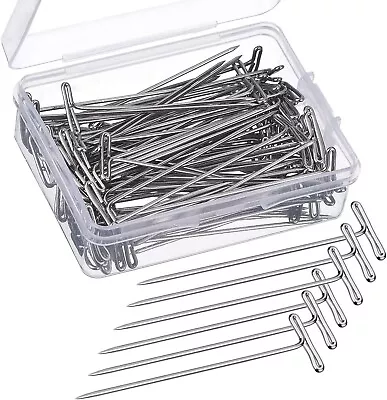 200 PCS T Pins Stainless Steel Wig Pins 2 Inches Sewing Pins Straight Pins • $13.80