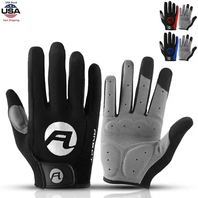 Motorcycle Riding Gloves Full Finger Wear Resistant Touch Screen Racing Gloves • $8.99