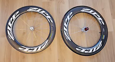 NOS ZIPP 808 SPEED WEAPONRY Carbon Wheelset Road TT Bike Shimano Tubular Rim NEW • £1306.47