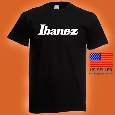 Ibanez Guitars Logo Men's Black T-shirt Size S To 5XL • $19.79