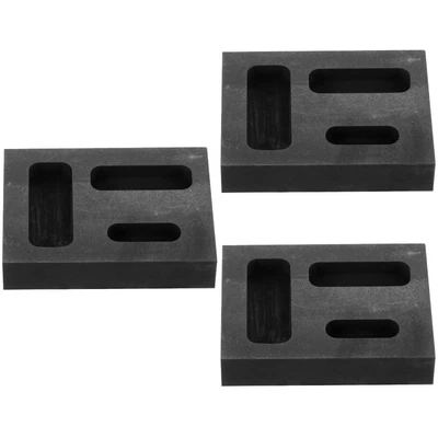 £22.71 • Buy  3pcs Melting Silver Mold 3 Hole Casting Mould Graphite Mold For Casting Metal
