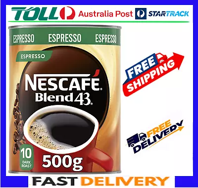 Nescafe Blend 43 Espresso Instant Coffee 500g Tin • $23.73