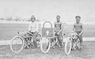 Boys Posing On Excelsior Motorcycles - 8x10 Reprint • $9.99