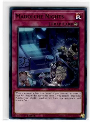 Yu-Gi-Oh! Madolche Nights Rare MAGO-EN070 Lightly Played 1st Edition • $2.14