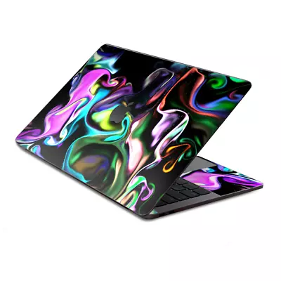 Skin Decal Wrap For MacBook Pro 13  Retina Touch  Resin Swirls Smoke Glass • $15.98