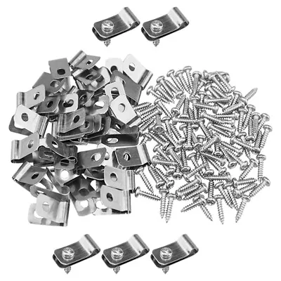 100 Sets Fence Accessories Stainless Steel Clips For Pet Cage • £18.99