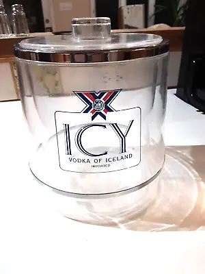 Imported Icelandic ICY Vodka Acrylic Ice Bucket With Lid • $29.99