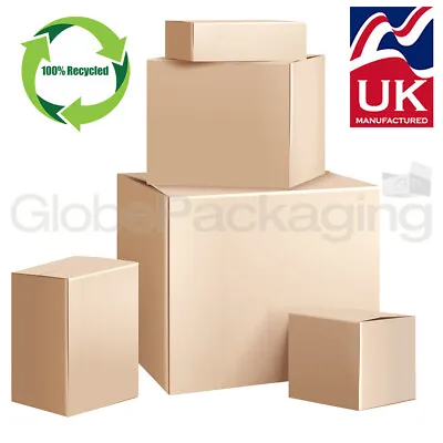 Single Wall Cardboard Boxes - 100% Recycled & Recyclable Postal Mailing Boxes • £5.98