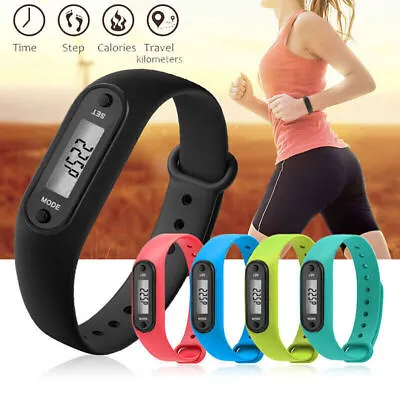 LCD Wrist Watch Pedometer Digital Sports Step Distance Calorie Counter Bracelet~ • $13.99