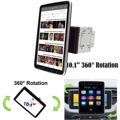 $215 • Buy 10.1  2Din Android 9.1 Car Radio GPS MP5 Player 360° Rotation Screen WIFI+1G+16G