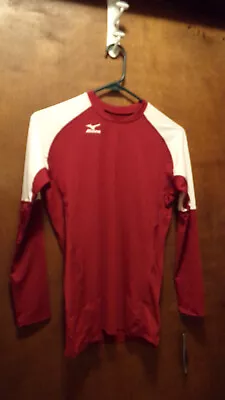 Mizuno Womens Volleyball Shirt New With Tags Medium  Drylite Maroon • $27.99