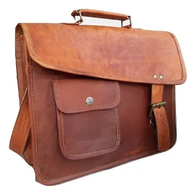  I Pad Tablet Mens Genuine Leather Small Case Satchel Shoulder Passport Man Bag • $36.66