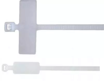 £2.99 • Buy Cable Tie Marker I.d Tie 100mm 200mm Write On Tab Label Tag Wire Wiring X 100